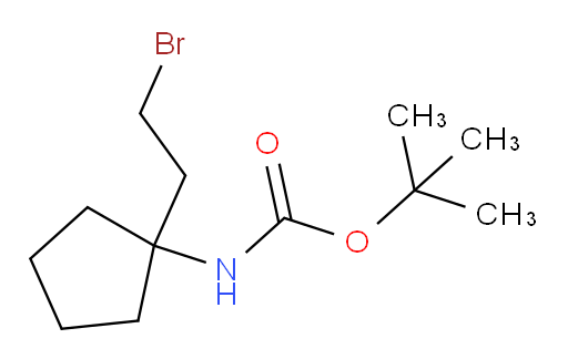 tert-butyl N-[1-(2-bromoethyl)cyclopentyl]carbamate