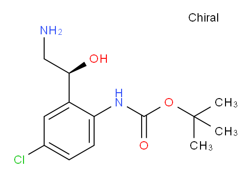 tert-butyl N-{2-[(1S)-2-amino-1-hydroxyethyl]-4-chlorophenyl}carbamate