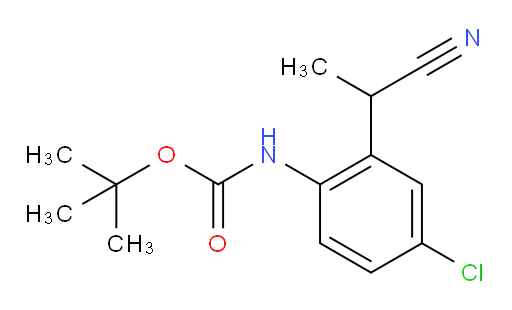 tert-butyl N-[4-chloro-2-(1-cyanoethyl)phenyl]carbamate
