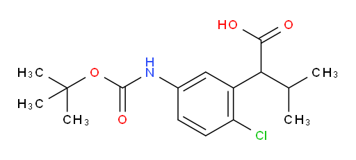 2-(5-{[(tert-butoxy)carbonyl]amino}-2-chlorophenyl)-3-methylbutanoic acid