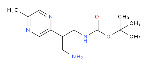tert-butyl N-[3-amino-2-(5-methylpyrazin-2-yl)propyl]carbamate