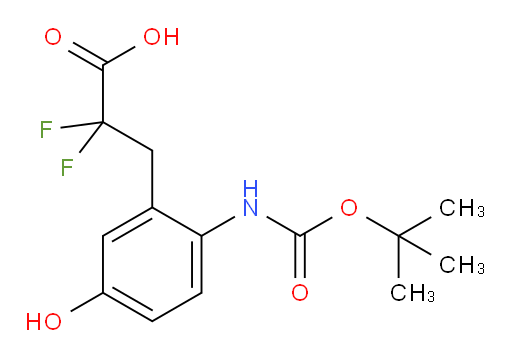 3-(2-{[(tert-butoxy)carbonyl]amino}-5-hydroxyphenyl)-2,2-difluoropropanoic acid