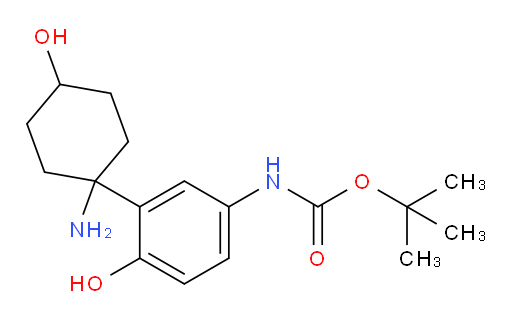 tert-butyl N-[3-(1-amino-4-hydroxycyclohexyl)-4-hydroxyphenyl]carbamate