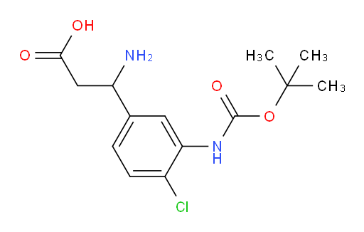 3-amino-3-(3-{[(tert-butoxy)carbonyl]amino}-4-chlorophenyl)propanoic acid