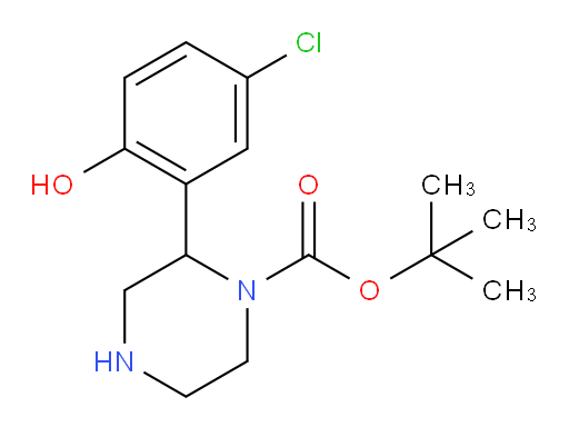 tert-butyl 2-(5-chloro-2-hydroxyphenyl)piperazine-1-carboxylate