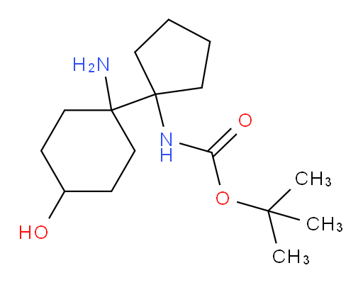tert-butyl N-[1-(1-amino-4-hydroxycyclohexyl)cyclopentyl]carbamate