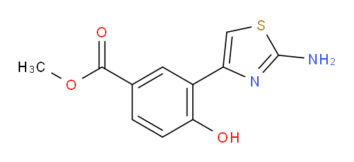 methyl 3-(2-amino-1,3-thiazol-4-yl)-4-hydroxybenzoate