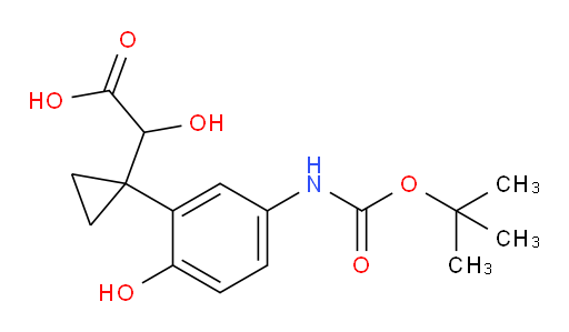2-[1-(5-{[(tert-butoxy)carbonyl]amino}-2-hydroxyphenyl)cyclopropyl]-2-hydroxyacetic acid