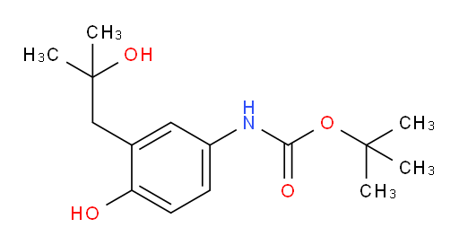 tert-butyl N-[4-hydroxy-3-(2-hydroxy-2-methylpropyl)phenyl]carbamate