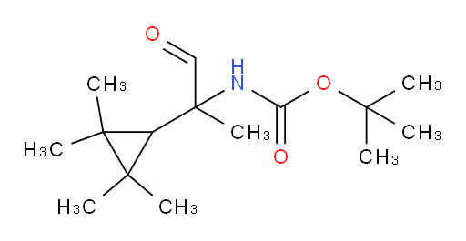 tert-butyl N-[1-oxo-2-(2,2,3,3-tetramethylcyclopropyl)propan-2-yl]carbamate