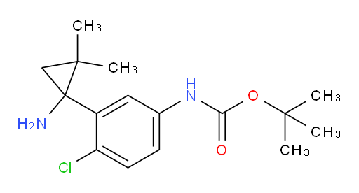tert-butyl N-[3-(1-amino-2,2-dimethylcyclopropyl)-4-chlorophenyl]carbamate