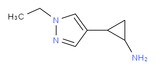 2-(1-ethyl-1H-pyrazol-4-yl)cyclopropan-1-amine
