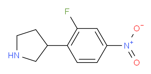 3-(2-fluoro-4-nitrophenyl)pyrrolidine