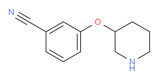 3-(piperidin-3-yloxy)benzonitrile