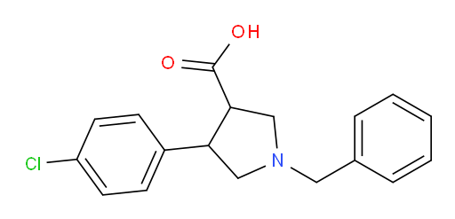 1-benzyl-4-(4-chlorophenyl)pyrrolidine-3-carboxylic acid
