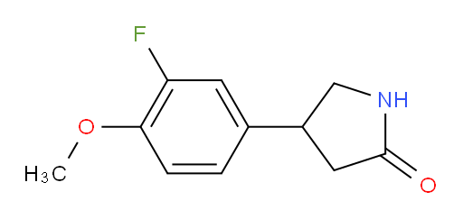 4-(3-fluoro-4-methoxyphenyl)pyrrolidin-2-one