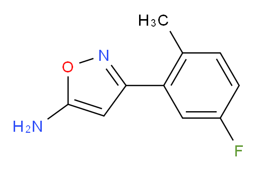 3-(5-fluoro-2-methylphenyl)-1,2-oxazol-5-amine