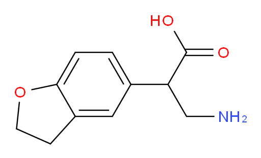 3-amino-2-(2,3-dihydro-1-benzofuran-5-yl)propanoic acid