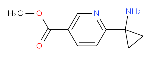 methyl 6-(1-aminocyclopropyl)pyridine-3-carboxylate