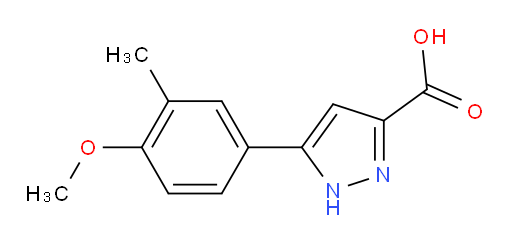 5-(4-methoxy-3-methylphenyl)-1H-pyrazole-3-carboxylic acid