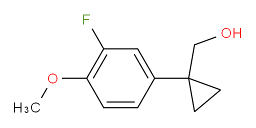 [1-(3-fluoro-4-methoxyphenyl)cyclopropyl]methanol
