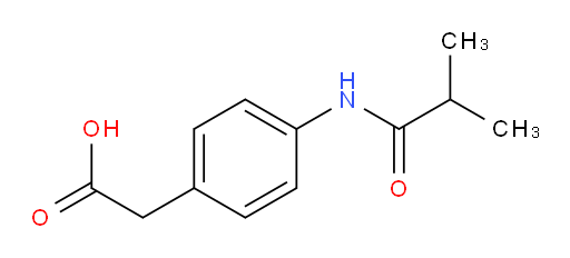 2-[4-(2-methylpropanamido)phenyl]acetic acid
