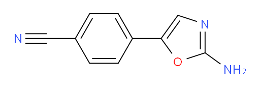 4-(2-amino-1,3-oxazol-5-yl)benzonitrile