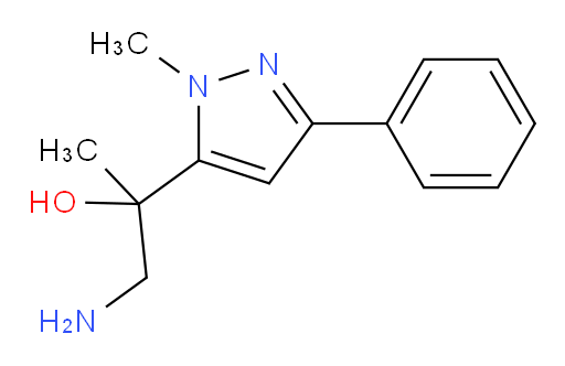 1-amino-2-(1-methyl-3-phenyl-1H-pyrazol-5-yl)propan-2-ol