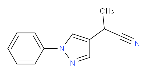 2-(1-phenyl-1H-pyrazol-4-yl)propanenitrile