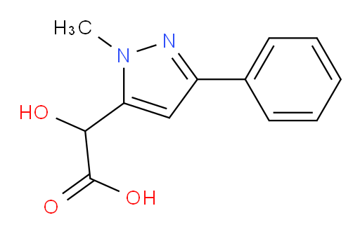 2-hydroxy-2-(1-methyl-3-phenyl-1H-pyrazol-5-yl)acetic acid