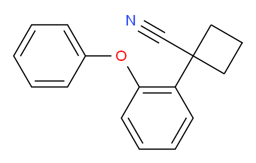 1-(2-phenoxyphenyl)cyclobutane-1-carbonitrile
