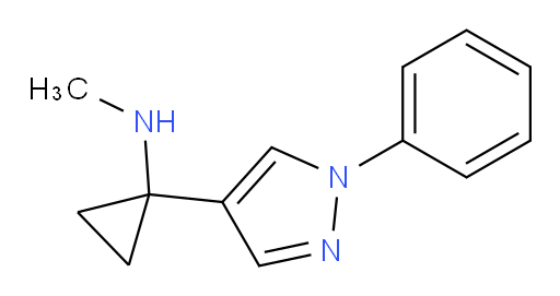 N-methyl-1-(1-phenyl-1H-pyrazol-4-yl)cyclopropan-1-amine