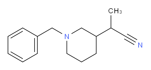 2-(1-benzylpiperidin-3-yl)propanenitrile
