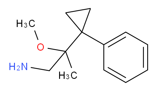 2-methoxy-2-(1-phenylcyclopropyl)propan-1-amine
