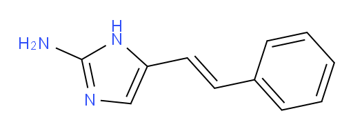 5-(2-phenylethenyl)-1H-imidazol-2-amine