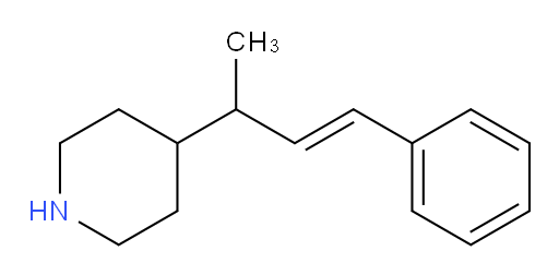 4-(4-phenylbut-3-en-2-yl)piperidine