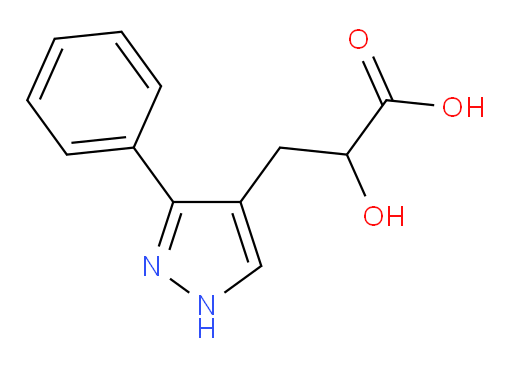 2-hydroxy-3-(3-phenyl-1H-pyrazol-4-yl)propanoic acid