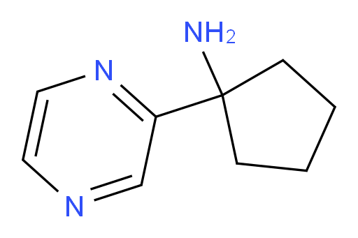 1-(pyrazin-2-yl)cyclopentan-1-amine