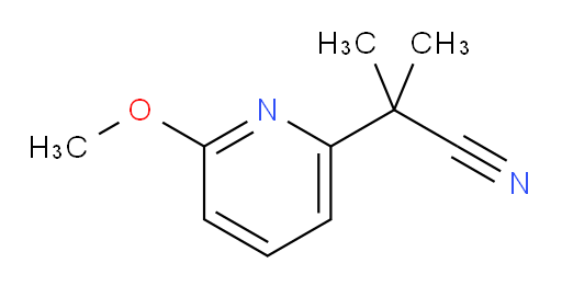 2-(6-methoxypyridin-2-yl)-2-methylpropanenitrile