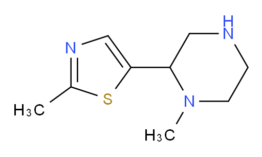 1-methyl-2-(2-methyl-1,3-thiazol-5-yl)piperazine