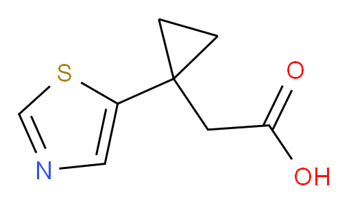 2-[1-(1,3-thiazol-5-yl)cyclopropyl]acetic acid