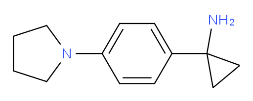 1-[4-(pyrrolidin-1-yl)phenyl]cyclopropan-1-amine