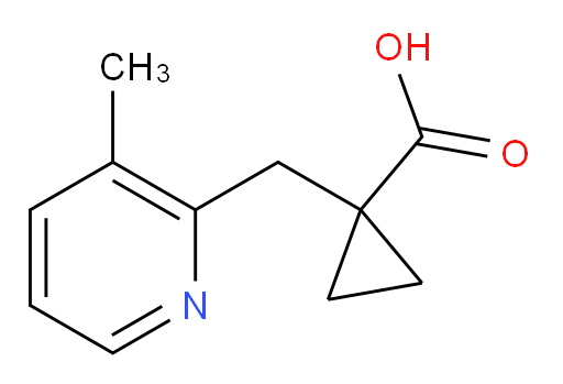 1-[(3-methylpyridin-2-yl)methyl]cyclopropane-1-carboxylic acid