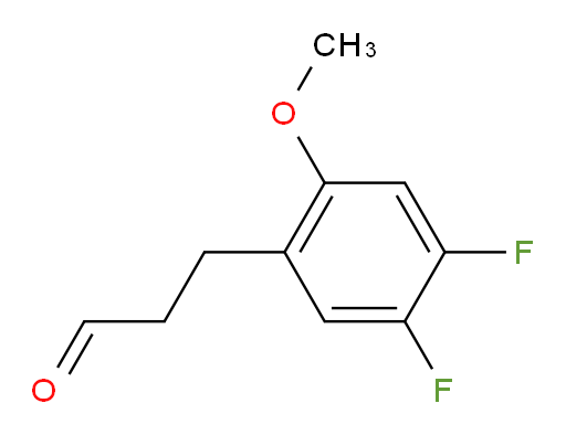 3-(4,5-difluoro-2-methoxyphenyl)propanal