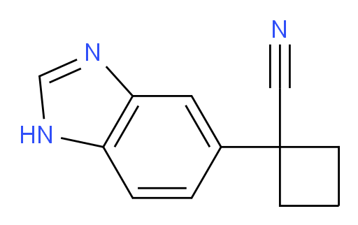 1-(1H-1,3-benzodiazol-5-yl)cyclobutane-1-carbonitrile