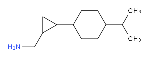 {2-[4-(propan-2-yl)cyclohexyl]cyclopropyl}methanamine