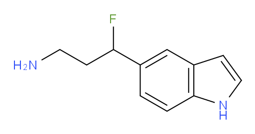 3-fluoro-3-(1H-indol-5-yl)propan-1-amine