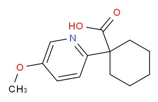1-(5-methoxypyridin-2-yl)cyclohexane-1-carboxylic acid