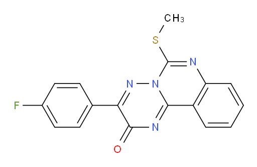 3-(4-fluorophenyl)-6-(methylsulfanyl)-2H-[1,2,4]triazino[2,3-c]quinazolin-2-one