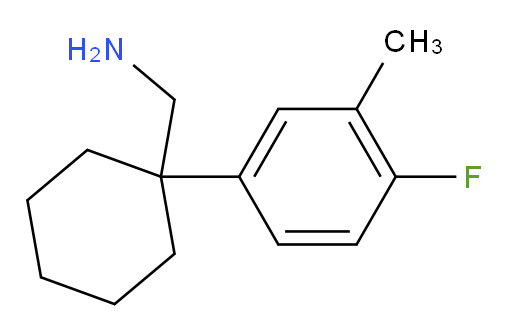 [1-(4-fluoro-3-methylphenyl)cyclohexyl]methanamine